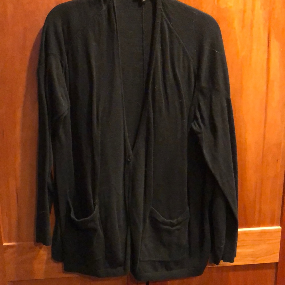 Black cardigan